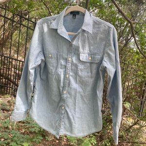 Ralph Lauren Women’s Cotton Blue Button-down Shirt